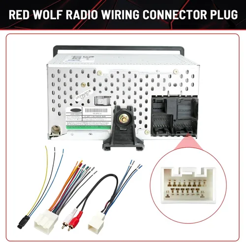 Miniatura 5 de RED WOLF Arnés de cableado de radio RCA Plug con kit de convertidor reductor reductor de 12 V a 5 V para Ford Mustang Explorer 2000-2004, Lincoln