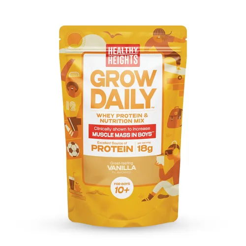 Miniatura 8 de Healthy Heights Grow Daily Kids - Mezcla de bebida proteica (liso) - Batido alto en proteínas para niños de 10 años, 21.6 onzas