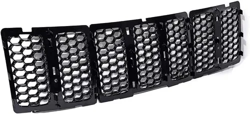 Miniatura 9 de Astra Depot Compatible con 2014 2015 2016 Jeep Grand Cherokee Kit de insertos de cubierta de rejilla de 7 piezas, negro brillante