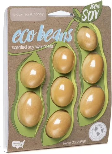 Miniatura 7 de Eco Candle Co. Eco Beans Wax Melts - Paquete de 2 unidades, ámbar vintage, 3.5 onzas, aromas de resina de madera, nuez moscada, canela y vainilla
