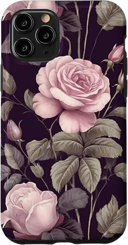 Miniatura 28 de Funda rosa botánica para iPhone 13 Floral Vintage Pattern with cute pink purple