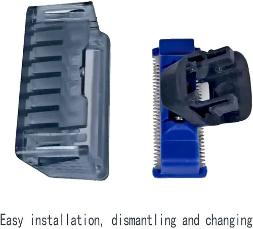 Miniatura 8 de INVODA Peine de repuesto para afeitadora eléctrica Solo de primera generación, 3 piezas (0.039 in, 0.118 in, 0.197 in) con cepillo de limpieza
