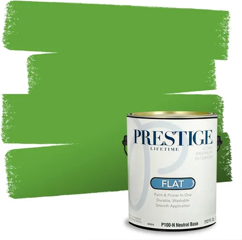 Miniatura 148 de PRESTIGE Pintura exterior e imprimación en uno, aloe, plano, 1 galón