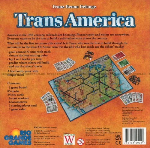 Miniatura 3 de Rio Grande Games Transamerica Juego