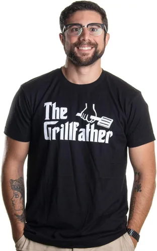 Miniatura 3 de The Grillfather Camiseta divertida para hombres, para papá, abuelo, camiseta divertida para carne asada, humor para hombres