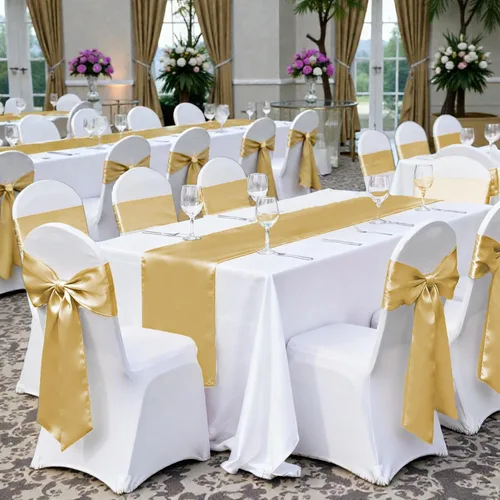 Miniatura 246 de mds - Lote de 10 lazos de satén para sillas de boda y eventos, para decoración de fiestas, 30 colores, Satin, 10 Verde oliva