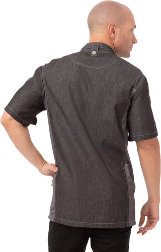 Miniatura 2 de Chef Works Abrigo de chef Delancey para hombre