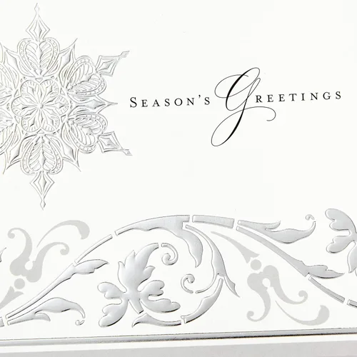Miniatura 5 de Hallmark Tarjetas de festividades en caja (Felicitaciones de temporada con copos de nieve, 40 tarjetas de festividad con sobres)