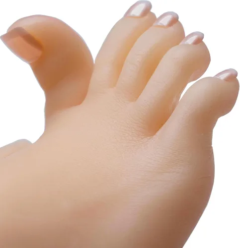 Miniatura 4 de SZLYTYUN Un par de modelos de pies femeninos de silicona realistas de tamaño real, pies de silicona para mostrar zapatos, joyas, sandalias