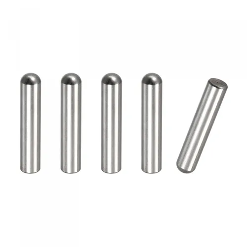 Miniatura 21 de uxcell Pasadores de clavija de 0.197 x 1.969 in, 5 piezas de acero inoxidable 304 de cabeza redonda plana biselada, pasadores de litera, pasadores
