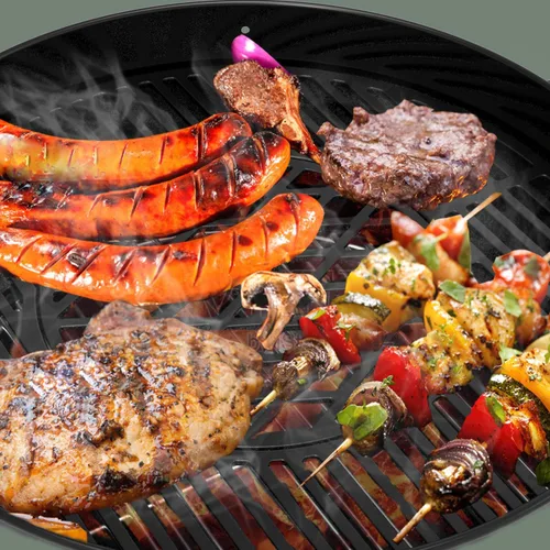 Miniatura 6 de onlyfire Rejilla de hierro fundido Rejilla de repuesto Gourmet BBQ System para Weber 22inch Kettle Charcoal Grills