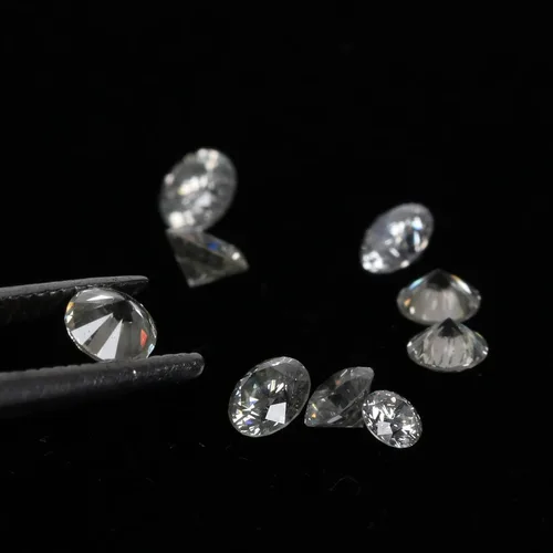 Miniatura 3 de 0.10ct 1pc Diamante CVD para ajuste de joyería de diamante blanco cultivado en laboratorio Color de diamante IJ, Claridad-VS12, Gema, diamante blanco