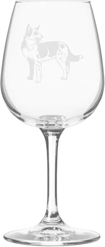 Miniatura 467 de Copa de vino de 12.75 onzas con diseño de perro grabado
