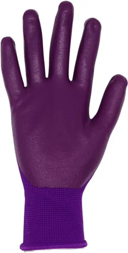 Miniatura 2 de Red Steer A369 Flowertouch - Guantes de césped y jardín, palma de nitrilo, rosa, morado o rojo, tallas S-L, se venden por pares