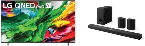 Miniatura 3 de LG Smart TV QNED 85A 4K de 55" y barra de sonido S70TY de 3.1.1 canales, Dolby Atmos, Orquesta Wow, altavoz trasero listo, subwoofer inalámbrico