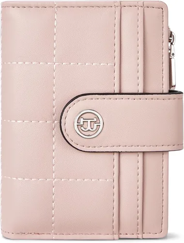 Miniatura 9 de BOSTANTEN - Cartera pequeña para mujer de cuero con bloqueo RFID, tarjetero plegable compacto con cremallera y bolsillo para monedas, Pequeña