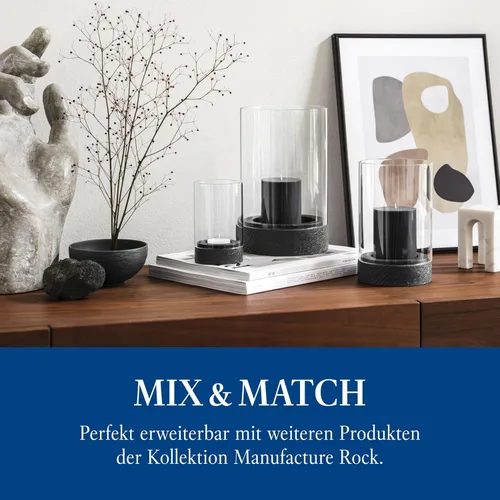 Miniatura 6 de Villeroy & Boch Manufacture Rock Rice Bowl, 14.5 oz, porcelana premium, fabricado en Alemania, negro mate