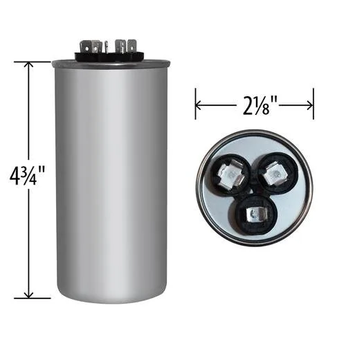 Miniatura 4 de Condensador CBB65 redondo 40/5 uf MFD 440 voltios 97F9838 (reemplaza al viejo CBB65# Z97F9848BZ2), 40 + 5 MFD a 440 voltios