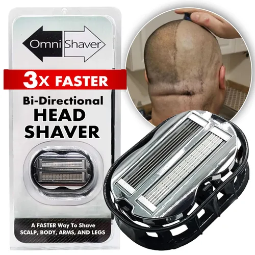 Omnishaver - Afeitadoras bidireccionales prémium para hombres y mujeres, 3 veces más rápidas que las maquinillas de afeitar desechables, suaves y