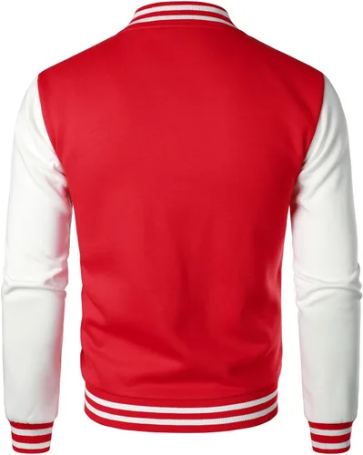 Miniatura 3 de HOOD CREW Chaquetas universitarias de moda para hombre, abrigo casual de béisbol