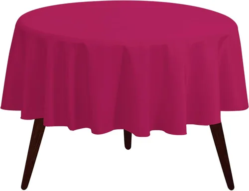 Miniatura 14 de Pomp Mantel Premium de Poliéster de 60" x 84" en Color Amarillo Plátano Tela Fácil de Cuidar, Resistente a Arrugas y Manchas Para Mesa Banana