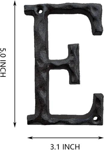 Miniatura 2 de Números de 5.5 pulgadas de hierro fundido para dirección de casa.