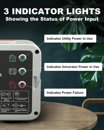 Miniatura 3 de Interruptor de transferencia inteligente de 120 V CA compatible con generador portátil Westinghouse, interruptor de transferencia para energía