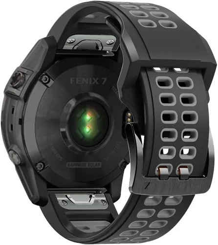 Miniatura 12 de REYDA Correa de silicona compatible con Garmin Fenix 8 Pro/8/E 1.850 in, 0.866 in, correa de reloj de ajuste rápido, suave, flexible, correa de Azul