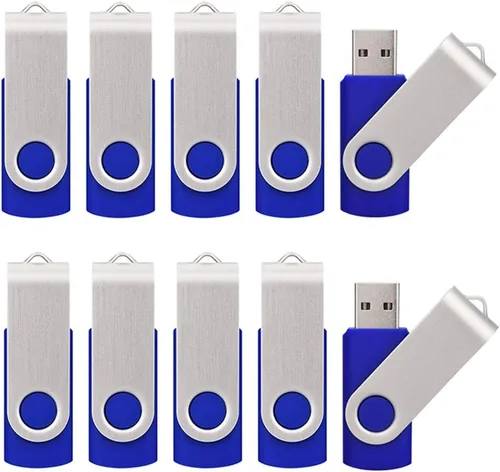 Paquete de 20 unidades USB Flah de 8 GB USB 2.0 8 GB Flash Drive 20 Pack USB Memory Stick-Blue Azul