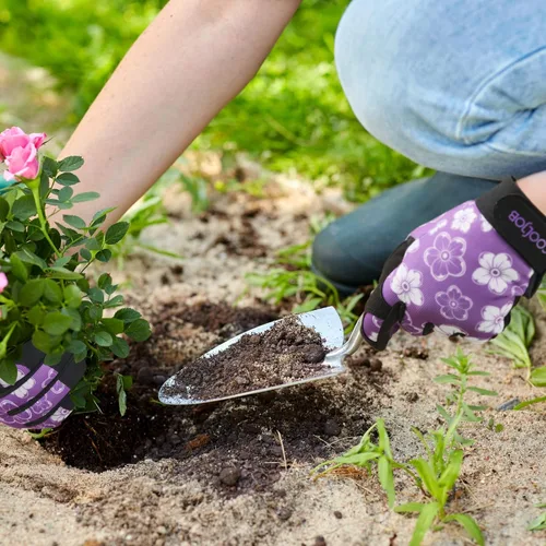 Miniatura 6 de COOLJOB Guantes medianos de trabajo de jardinería para mujeres y damas, a prueba de espinas para poda de rosas, manejo de cactus, plantación