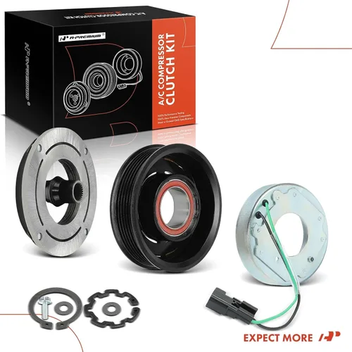 Miniatura 8 de A-Premium Kit de embrague de compresor de aire acondicionado compatible con Ford Edge 2019-2022 2.7L y Lincoln Nautilus 2019-2022 2.7L