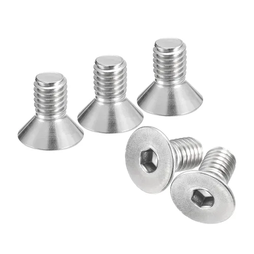 Miniatura 7 de uxcell 5/16-18x1-1/2 Tornillos de cabeza avellanada plana, 5 tornillos de cabeza plana de acero inoxidable 304, rosca completa, pernos avellanados
