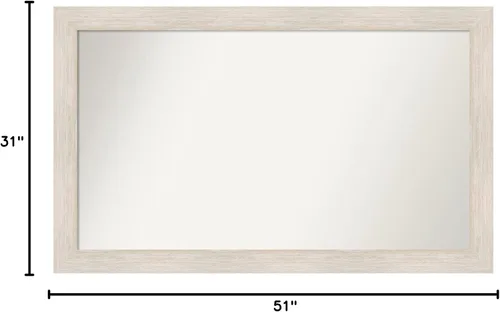 Miniatura 6 de Amanti Art Espejo personalizado, espejo de baño de madera dura, espejo de pared o espejo de tocador de baño sobre el fregadero (31 x 51 pulgadas)