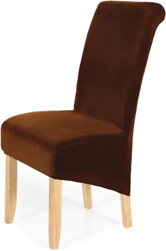 Miniatura 11 de Chair Cover 4pcs Dining Chair Covers Stretch Velvet Removable Washable Large Soft Dining Kitchen Home Restaurant Chair Slipcovers(Bule Grey)