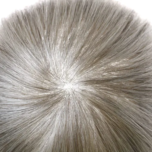 Miniatura 64 de Sistema de repuesto de cabello humano europeo con encaje frontal suizo para hombre, tupé para hombre, pieza de cabello, nudo blanqueado, línea #17