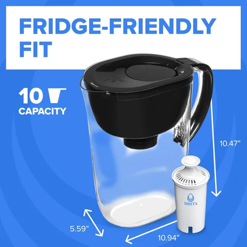 Miniatura 7 de Jarra de filtro de agua Brita grande para agua del grifo y potable con indicador de cambio SmartLight, incluye 1 filtro estándar, libre de BPA, dura