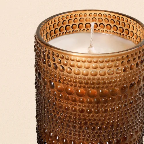 Miniatura 4 de DEVI Tarros de vela de vidrio Amber Empry de 14 onzas para hacer velas (paquete de 6), tarros de velas de 3 mechas, recipientes de velas vacíos a