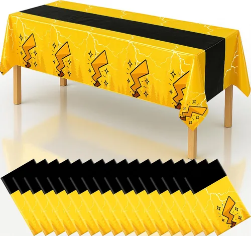 Miniatura 9 de 4 manteles de decoración de fiesta de cumpleaños 2 en 1 con estampado de patas, 54 x 108 pulgadas, mantel de pata de pata, mantel rectangular