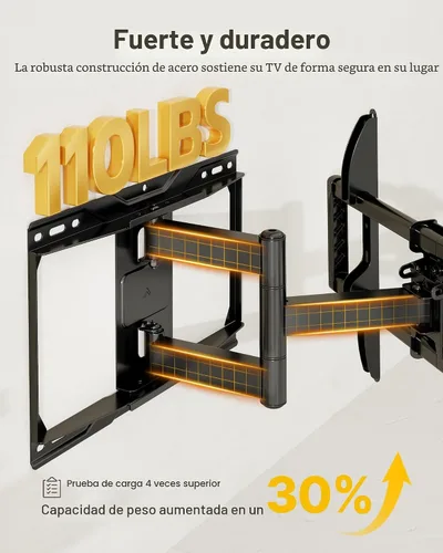 Miniatura 3 de monTEK - Soporte de pared para TV de movimiento completo para televisores de 37 a 84 pulgadas, soporte de TV con brazos articulados, inclinación