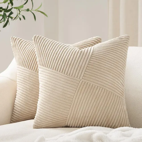 Miniatura 15 de Topfinel Juego de 2 fundas de almohada decorativas negras de 16 x 16 pulgadas para sofá, cama, decoración rústica estilo bohemio para el hogar