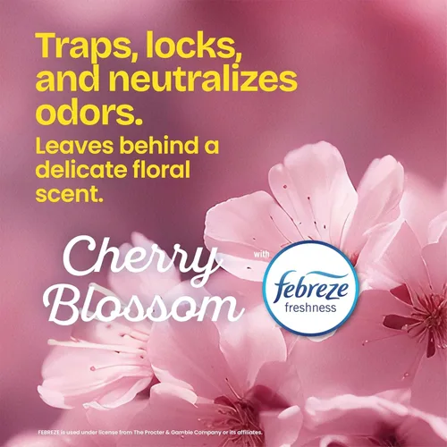 Miniatura 3 de Bolsas de basura pequeñas Glad de 4 galones, bolsas de basura Febreze Cherry Blossom, resistentes a olores con cordón, 80