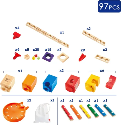 Miniatura 3 de Galardonada construcción de mármol de madera Hape Quadrilla - Music Motion