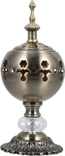 1 portavelas decorativo de hierro para aromaterapia, difusor de aceite esencial para decoración del hogar, elegante quemador de incienso de hierro