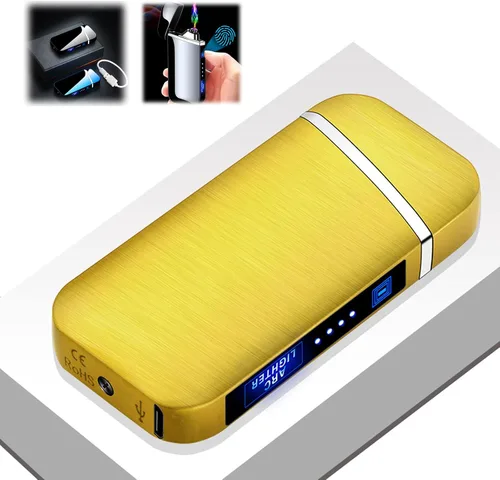 Miniatura 10 de Encendedor eléctrico con efecto de arco de plasma e iluminación de detección táctil, encendedores de plasma recargables, encendedor eléctrico USB a