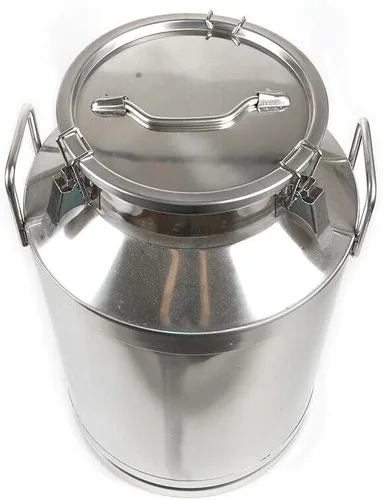Miniatura 3 de Cubo de leche de acero inoxidable de 60 litros, 15.85 galones, cubo de vino, jarra de leche con tapa sellada, resistente
