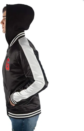 Miniatura 2 de Bioworld Harry Potter Gryffindor - Chaqueta con capucha de satén con cremallera, Negro