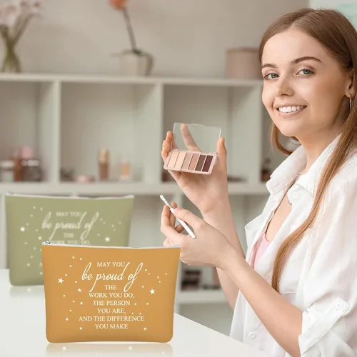 Miniatura 5 de Sieral 20 bolsas de regalo de semana de CNA a granel 2026, bolsa de maquillaje de agradecimiento para empleados, regalo de agradecimiento