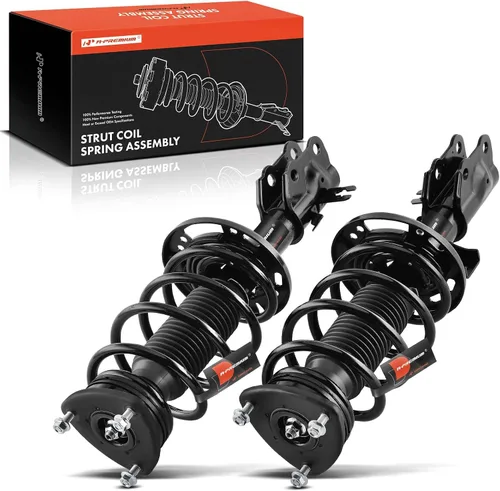 A-Premium Par delantero (2) conjunto completo de puntal y resorte helicoidal compatible con Mazda 6 2014 2015 2016 2017, lado del conductor y del