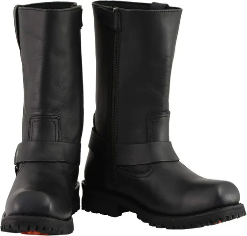 Miniatura 4 de Milwaukee Leather MBM131 - Botas de arnés clásicas de punta cuadrada para hombre de 11 pulgadas