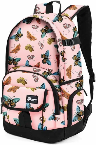 Miniatura 31 de Mochila escolar estilo Rickyh, mochila de viaje para hombres y mujeres, mochila ligera con compartimento para portátil, Tamaño único